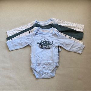 Kyle & Deena Long sleeve onesies 4 pack